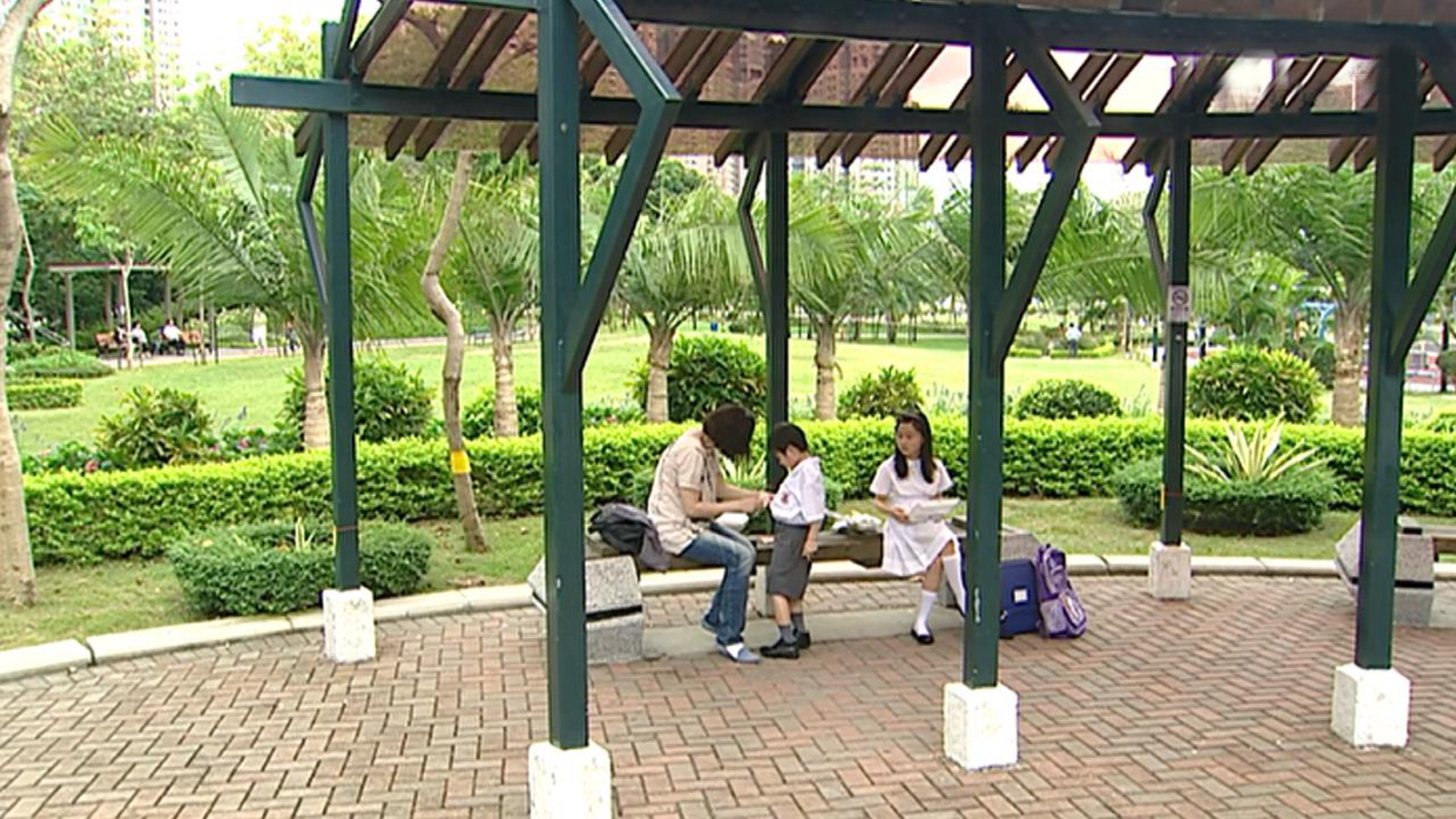 第五婷吃盒饭的公园