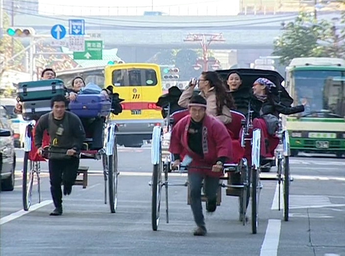 抵日后坐黄包车和问路的地方