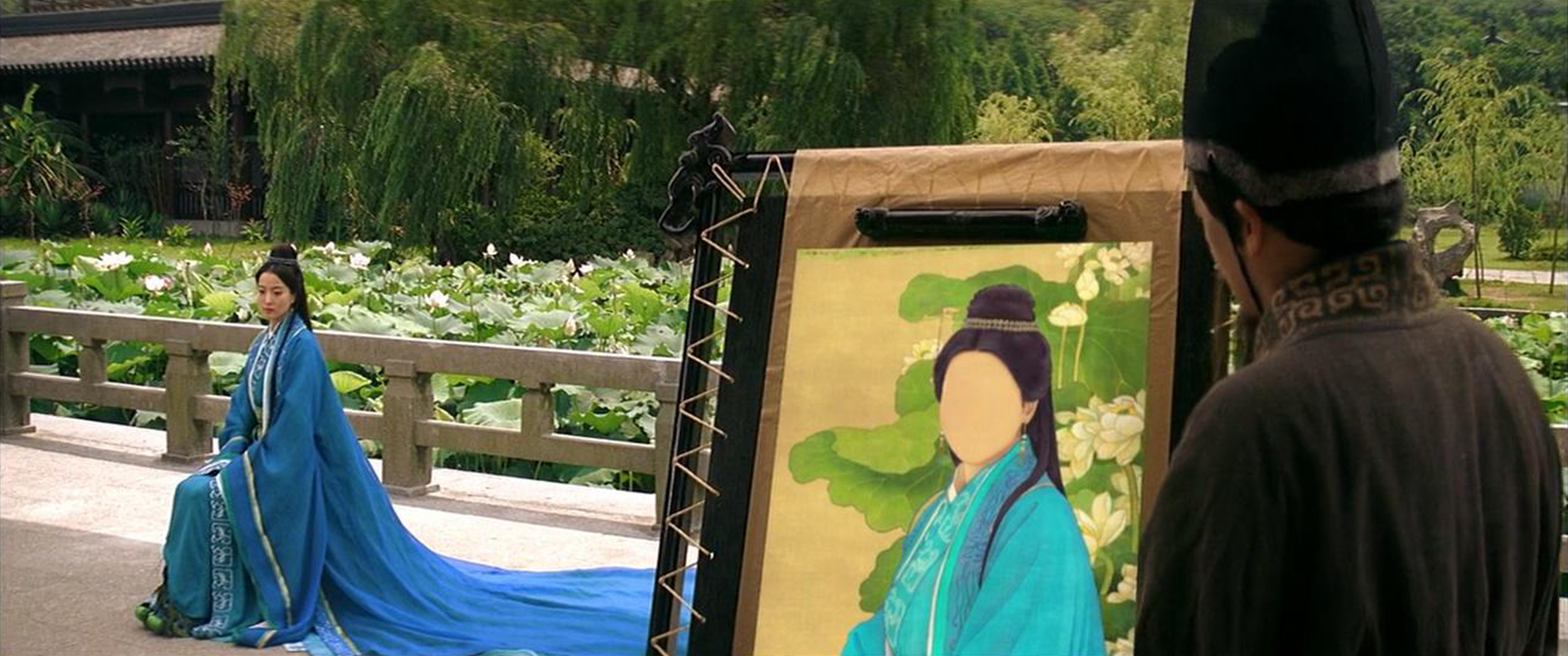 画师绘制玉漱画像