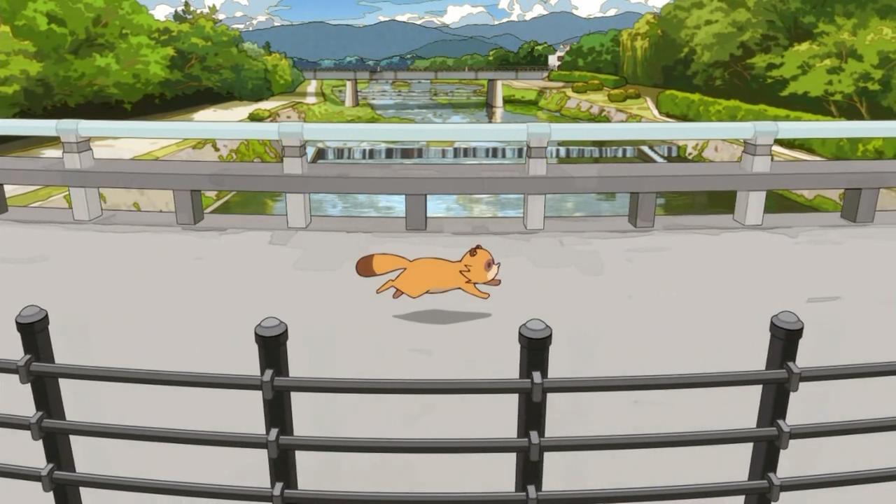 狸猫跑过桥