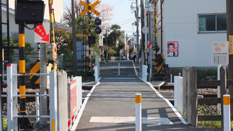 石神井站附近铁道口