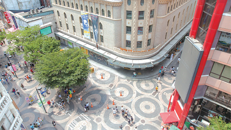 明洞路与明洞8路交叉口
