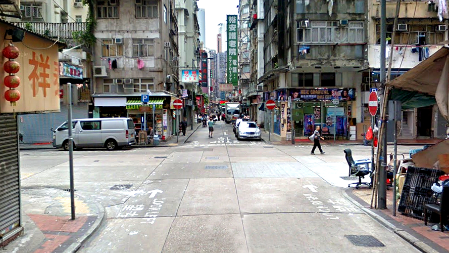 炮台街与宁波街交叉口