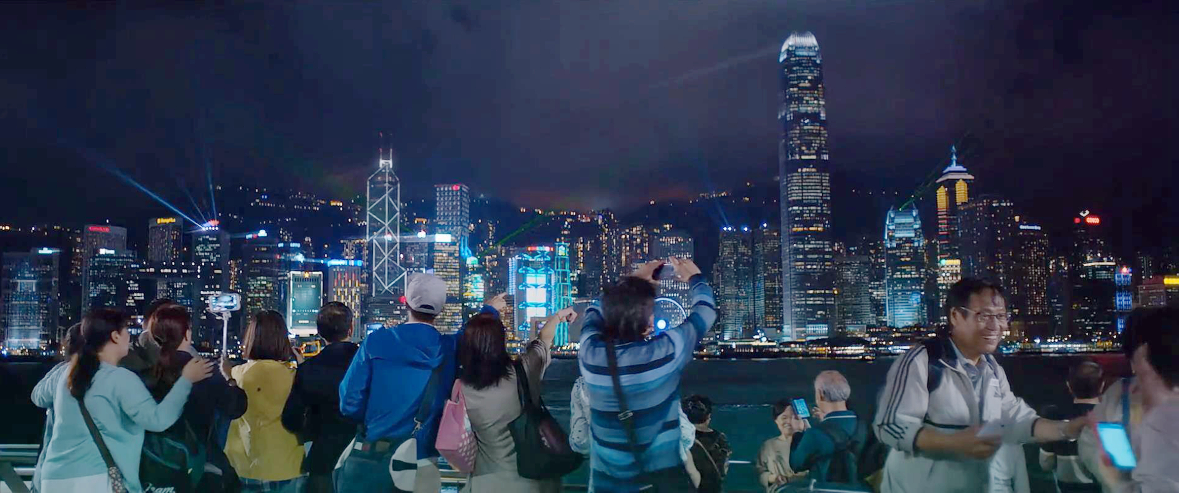 旅游团观光拍照