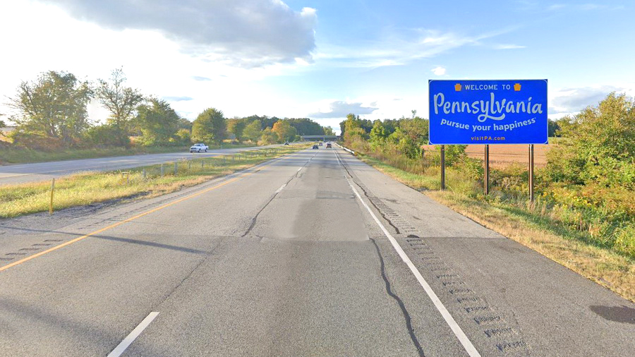 I-83公路宾州路牌