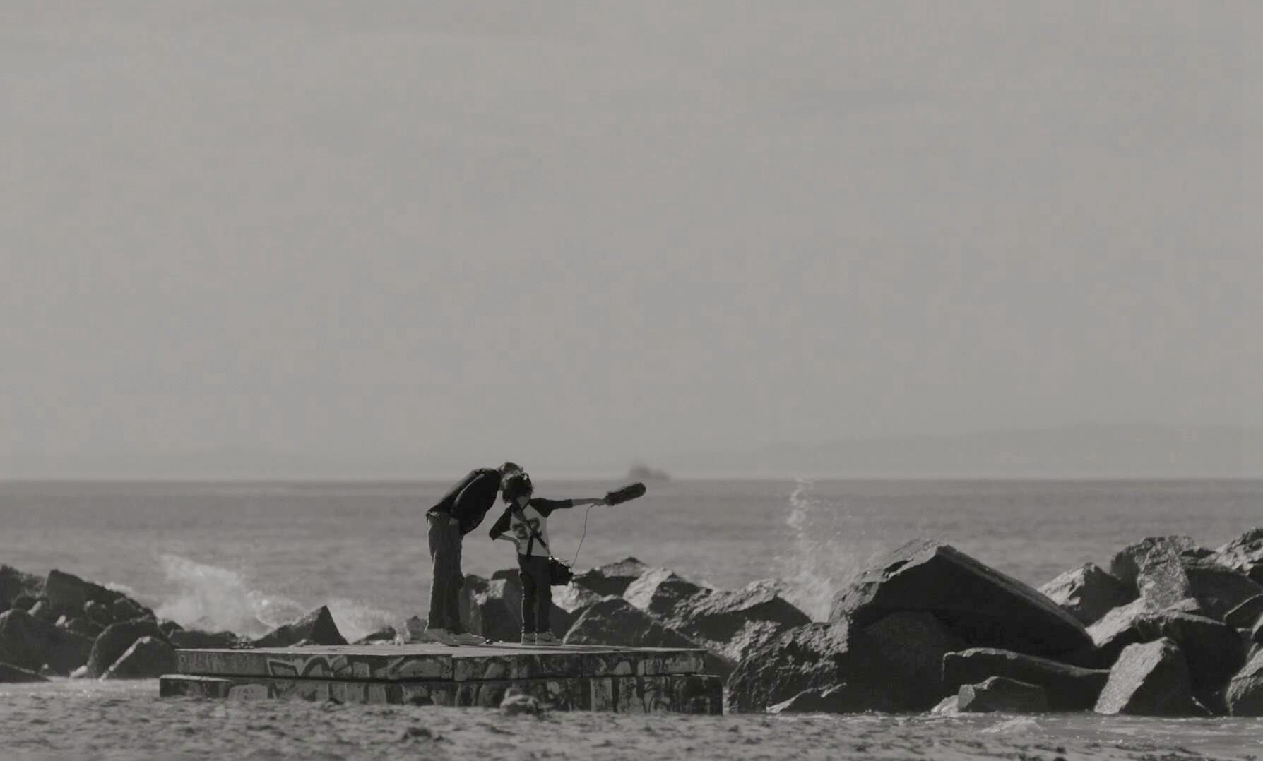杰西在海边录音