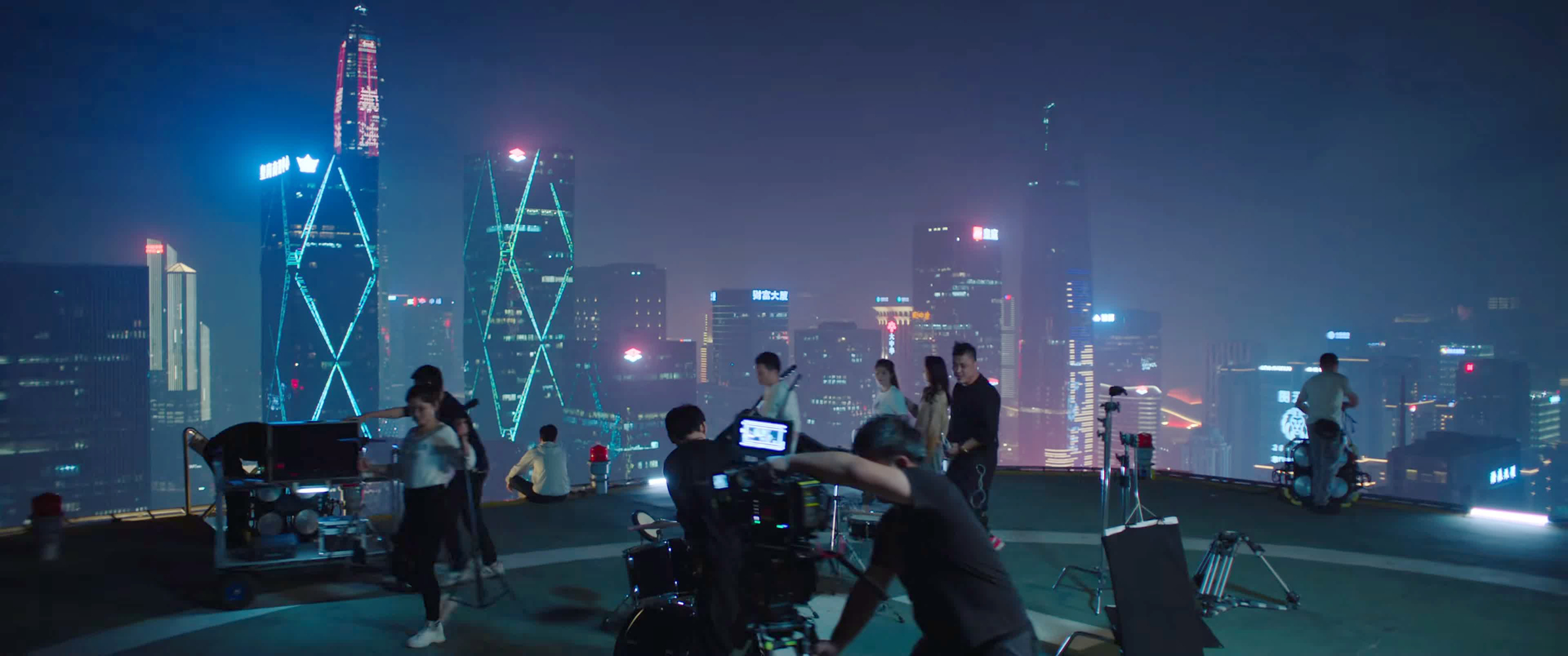 静珊团队拍夜景