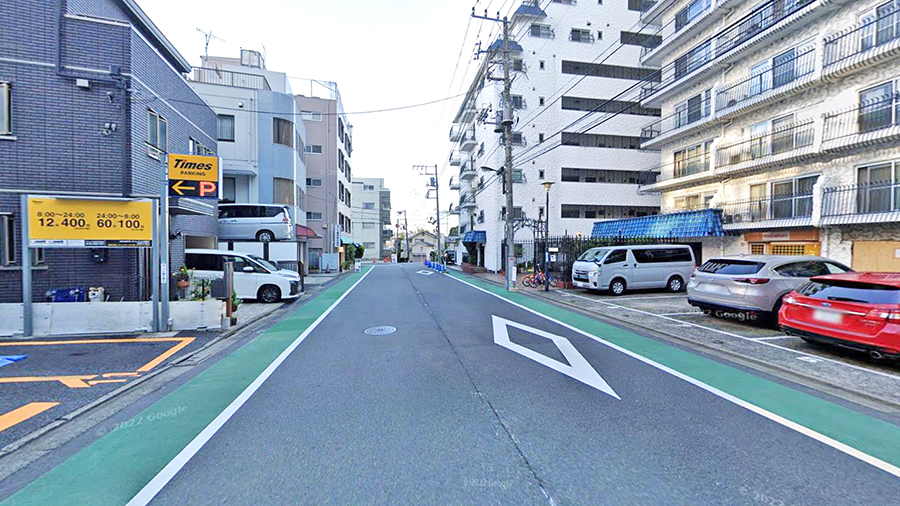上大崎三丁目4番9号街道