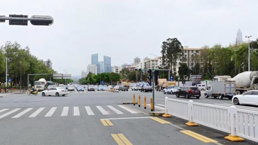 笋岗西路与皇岗路交叉口