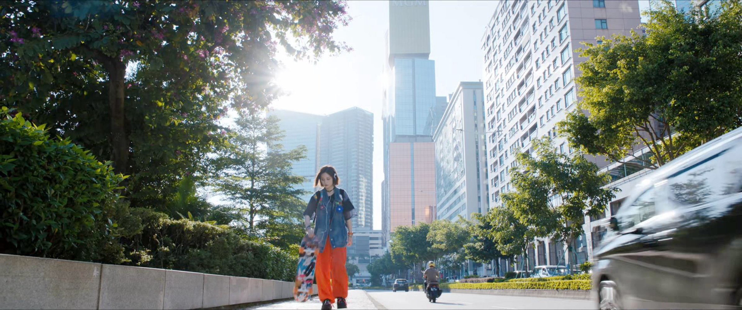 Kiko踩滑板的地方