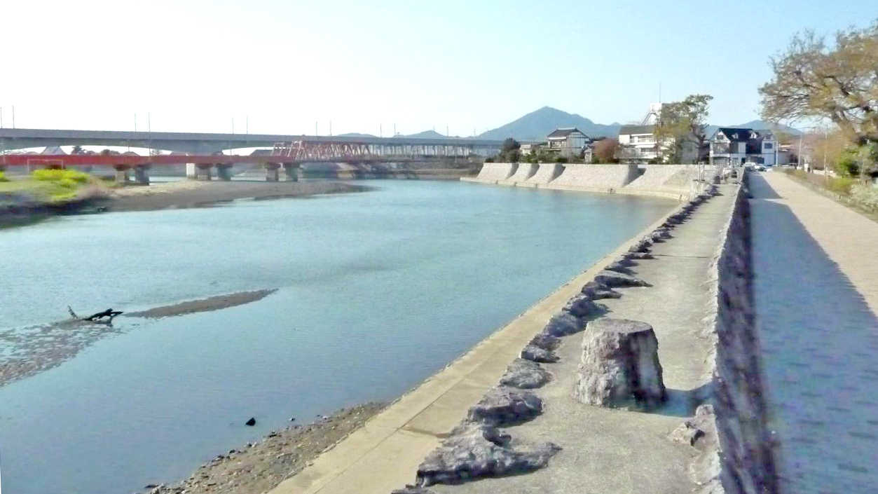 川尻加势川河堤