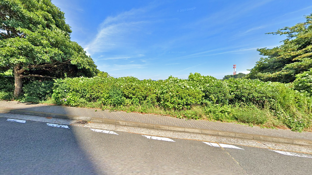 安针台公山公寓南面马路