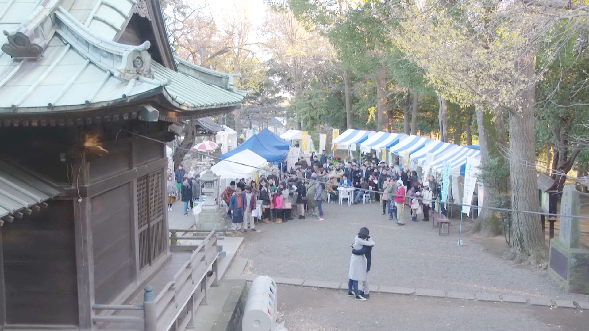 神社露天市场