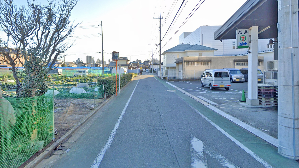 酒之柏屋北侧道路