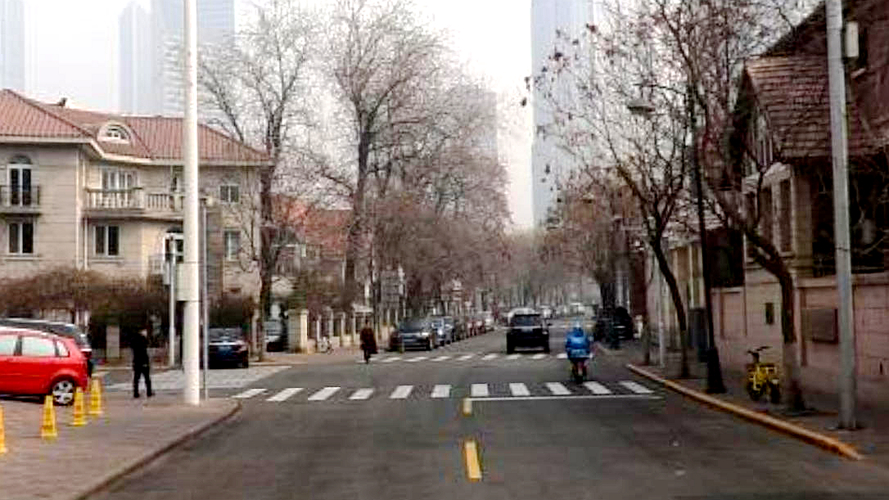 重庆道与澳门路交叉口